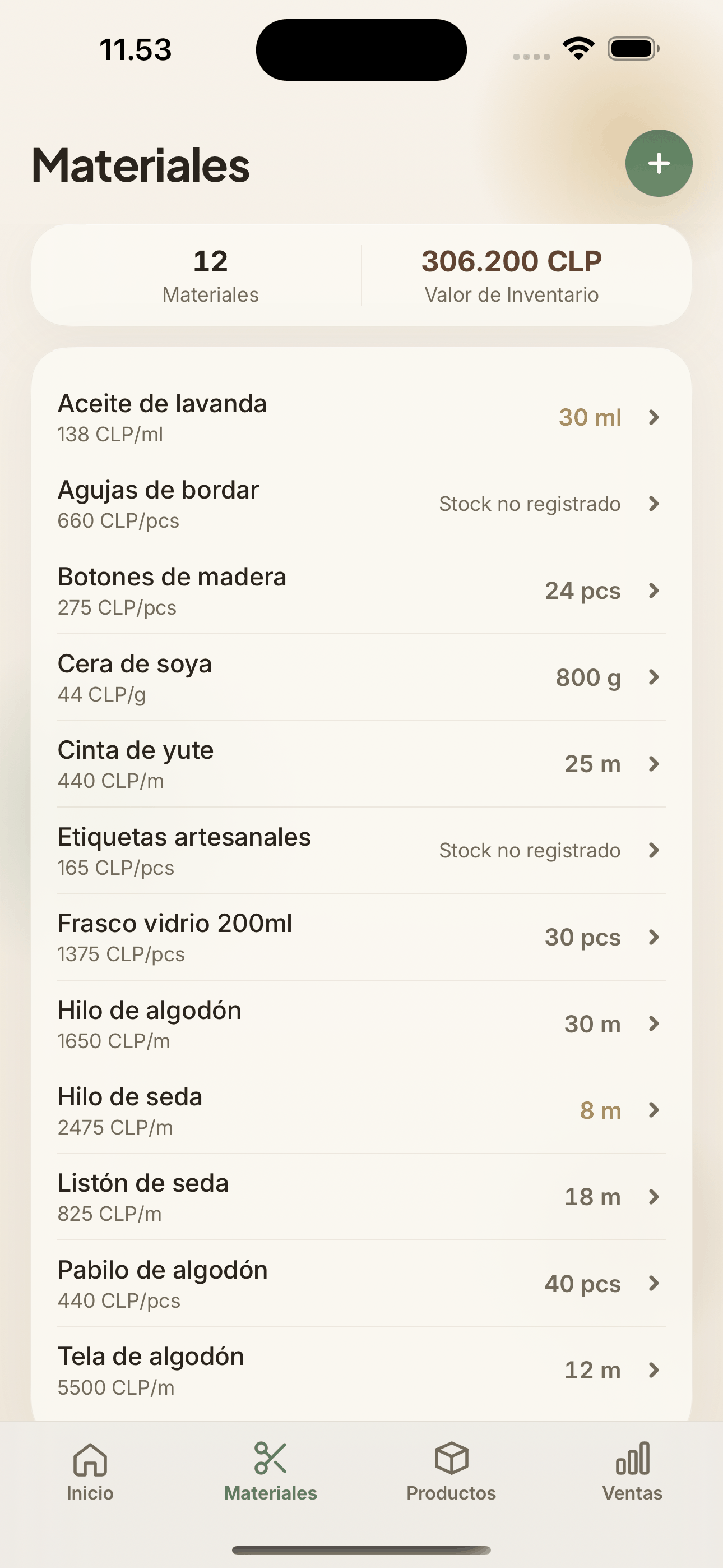 Pantalla de inicio (dashboard)